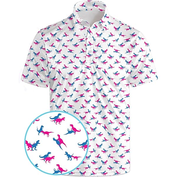 F/X Fusion Men's 'Fun Drinks' Printed Golf Polo Shirt (US